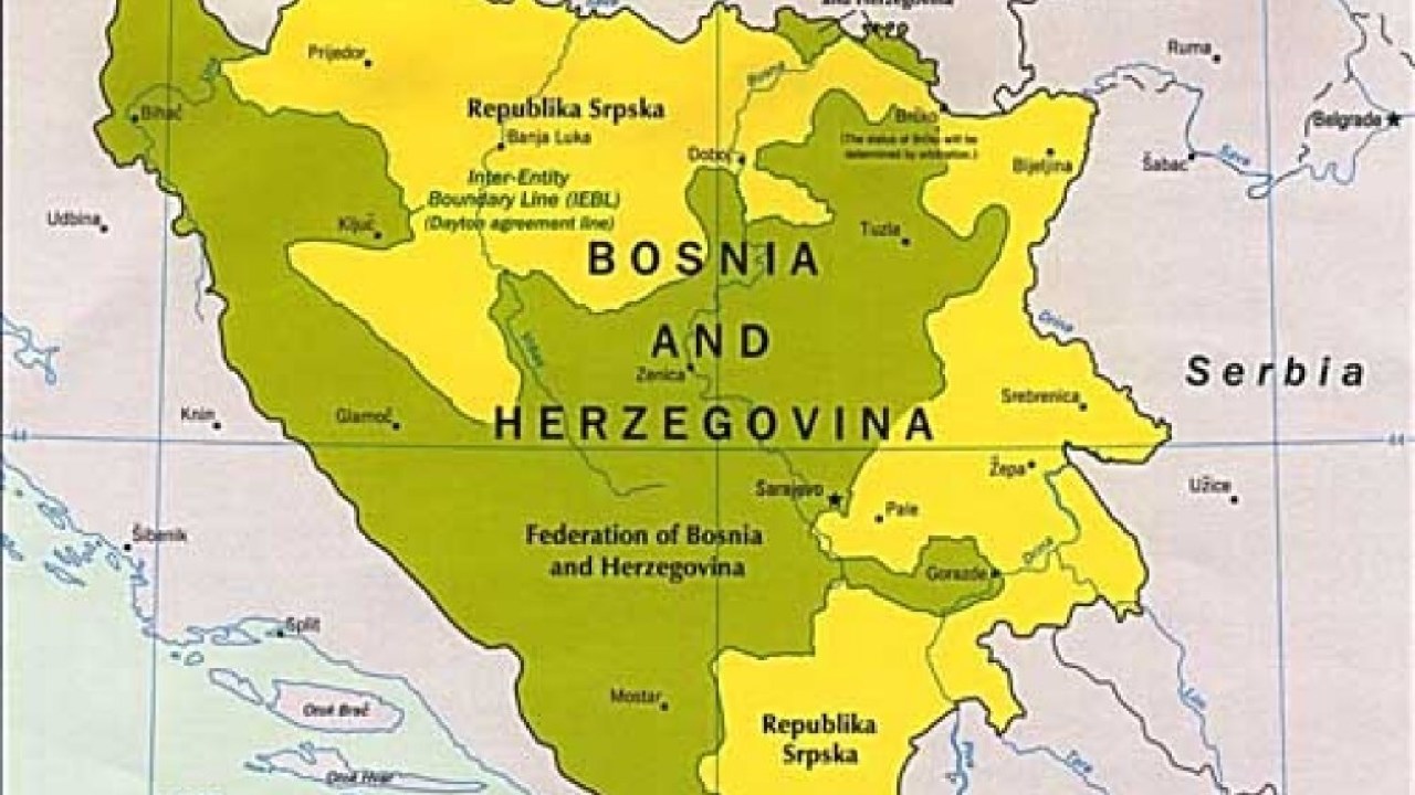 Республика сербия на карте. Карта Боснии и Герцеговины и Республика Сербская. Республика Сербская на карте.