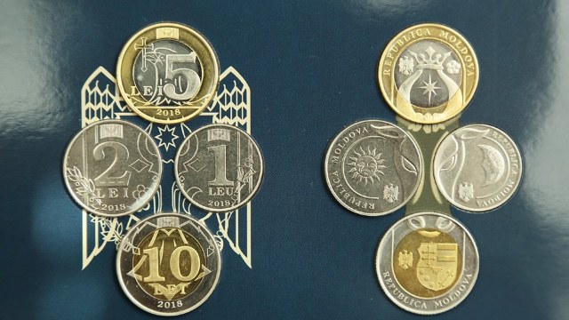 BNM va vinde seturi de monede de 1,2,5 și 10 lei