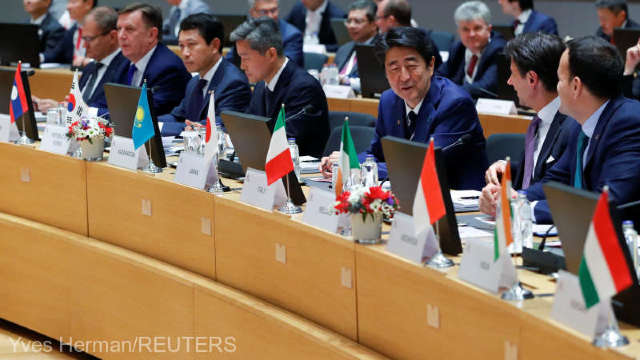 Liderii a peste 50 de țări europene și asiatice vor discuta la Bruxelles despre comerț și securitate 