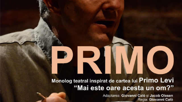 Premiera spectacolului italian  „Primo”, în regia lui Giovani Galo, va avea loc la Chișinău pe 31 octombrie