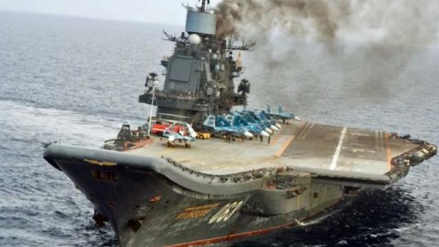 Singurul portavion al Rusiei a fost avariat