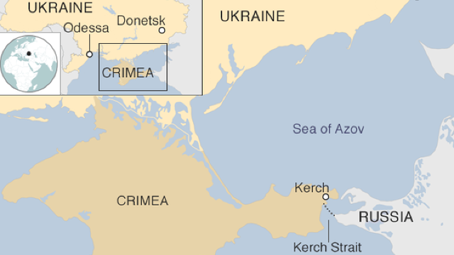 VIDEO | Incidentul din strâmtoarea Kerci în urma căruia trei nave ucrainene au fost oprite și confiscate de forțele navale ruse