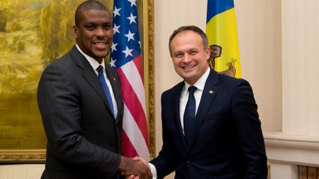 Andrian Candu a avut o întrevedere cu noul Ambasador al SUA în R.Moldova, Dereck Hogan