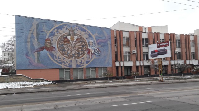FOTO | Ștefan cel Mare, Cantemir și Burebista, în una dintre cele mai mari picturi murale din Chișinău