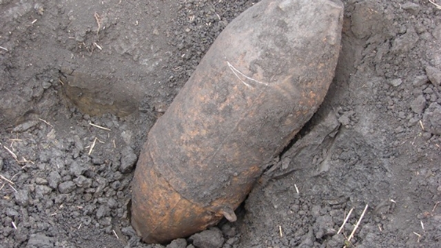 O bombă de aviație provenind din al doilea război mondial a fost găsită