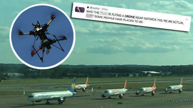 Aeroportul Gatwick suspendă mai multe zboruri din cauza dronelor