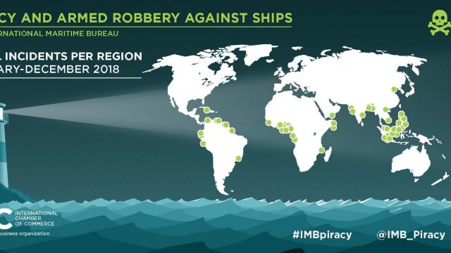 RAPORT INTERNAȚIONAL | Numărul atacurilor comise de pirați pe mare a crescut în 2018 