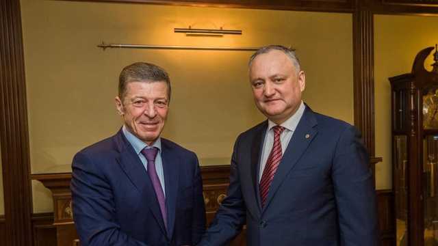 Igor Dodon îi amintește lui Dmitri Kozak despre înțelegerea anterioara privind participarea cetățenilor din regiunea transnistreană la alegeri