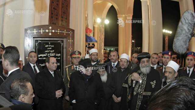 Președintele Egiptului a inaugurat o catedrală creștină, la numai o zi după explozia din fața unei biserici copte la Cairo