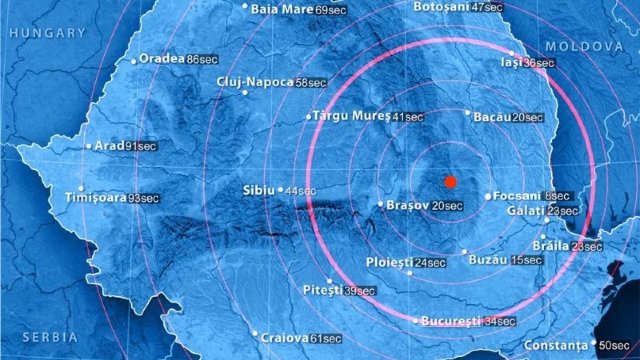 Un cutremur cu magnitudinea de 4,3 pe Richter s-a produs în Vrancea 