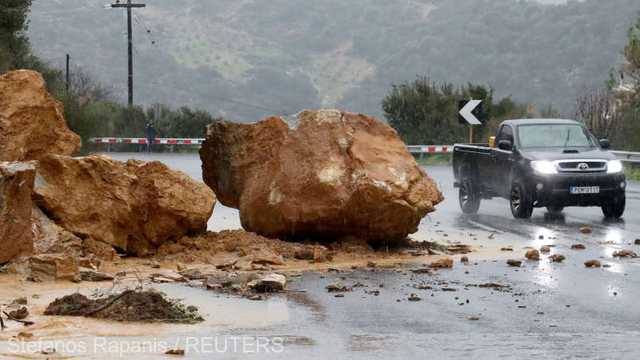 Grecia | Creta, afectată de vijelii. De șase zile plouă fără oprire