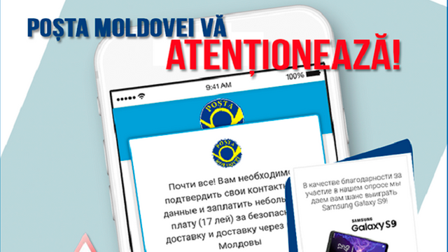 Poșta Moldovei atenționează - o nouă escrocherie pe site-uri și rețele sociale
