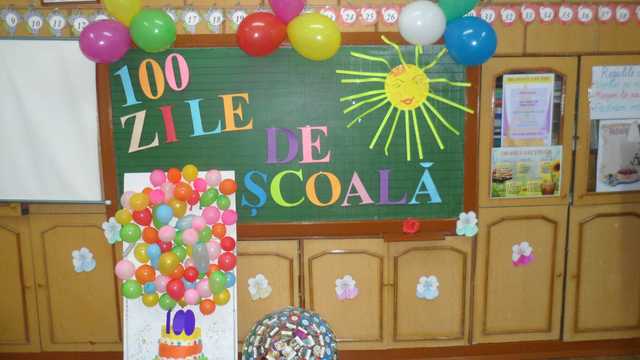 Elevii din clasa I de la liceul “Mihai Eminescu” din Chișinău au sărbătorit 100 de zile de școală