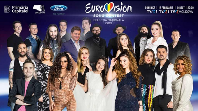 Piesa care va reprezenta România la Eurovision 2019 va fi votată duminică, în direct la TVR Moldova