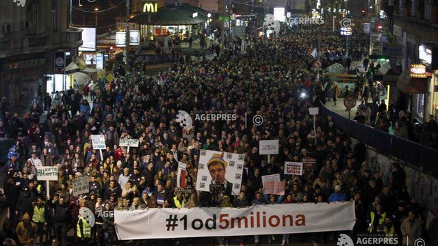 Serbia | A 13-a săptămână de proteste, cu o nouă manifestație împotriva președintelui Aleksandar Vucic