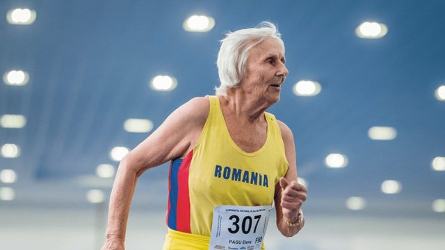Sportiva Elena Pagu impresionează la 92 de ani: aur și record mondial la 3 km marș
