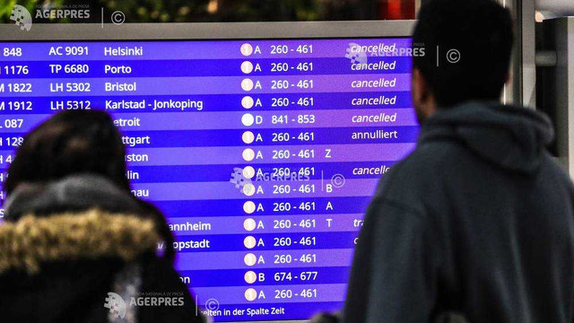 Zboruri anulate pe aeroportul din Frankfurt din cauza unei pene informatice