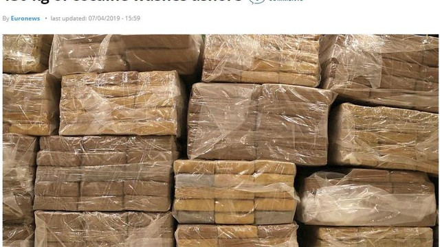Știrea despre 130 de kilograme de cocaină pe litoralul României, printre cele mai citite pe BBC