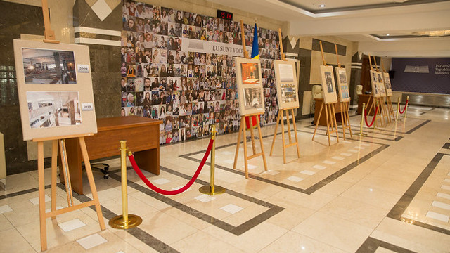 Expoziție de fotografii la Parlament dedicată evenimentelor din 7 aprilie 2009