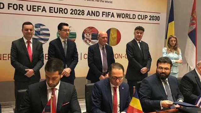 Fotbal | România, Serbia, Bulgaria și Grecia au semnat un memorandum pentru candidaturile la EURO 2028 și CM 2030