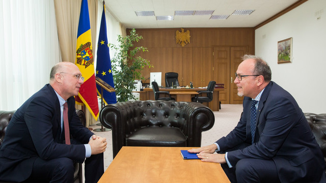 Proiectele bilaterale de interes major au fost vizate la întrevederea dintre Pavel Filip și ambasadorul Daniel Ioniță