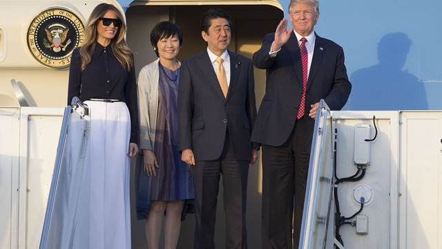 Vizită a lui Trump în Japonia, pe fondul relațiilor comerciale încordate cu Statele Unite