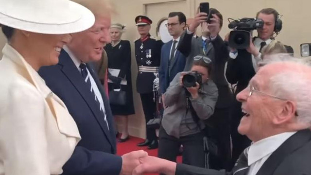 FOTO/VIDEO | Melania Trump, curtată de un veteran de 93 de ani. Reacția președintelui SUA  