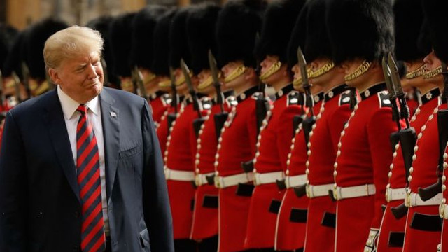Președintele american, Donald Trump efectueazã o vizitã de trei zile, în Marea Britanie