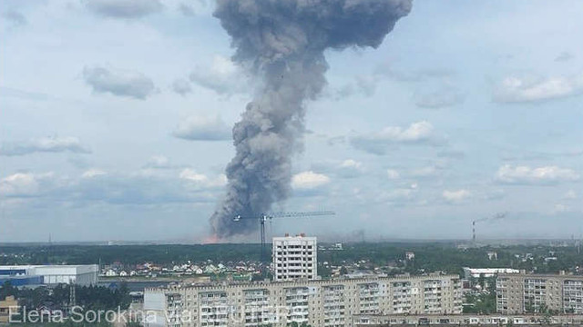 Explozie într-o uzină de muniții din Rusia. Autoritățile anunță cel puțin 38 de răniți