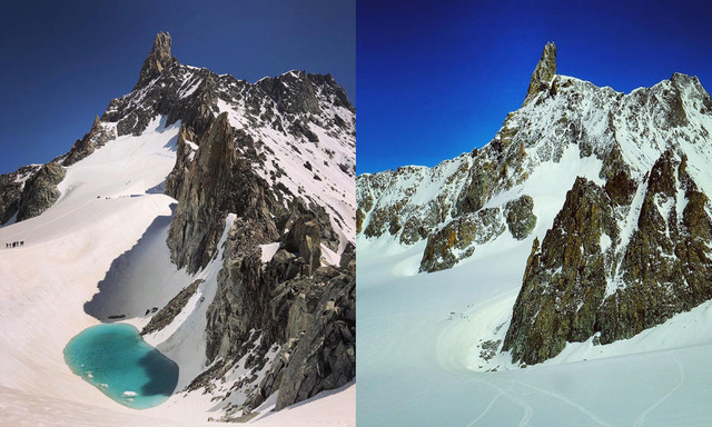 Căldura extremă topește zăpada în vârful munților Alpi. Un lac s-a format în doar 10 zile