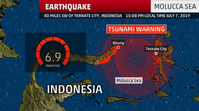 Cutremurul de 6,9 grade din Indonezia a provocat panică în rândul locuitorilor din Ternate. Alerta de tsunami, retrasă