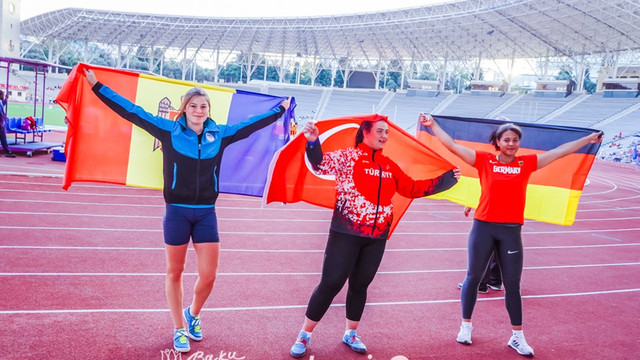 Atleta Nina Căpățînă a cucerit medalia de argint la Festivalul Olimpic al Tineretului European de la Baku