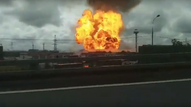 VIDEO | Incendiu de proporții la Centrala termoelectrică Mîtîșci Nord, Moscova 