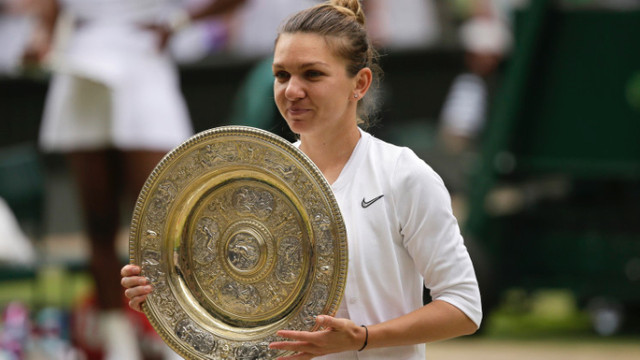 Simona Halep a câștigat turneul de la Wimbledon, după ce a învins-o pe Serena Williams