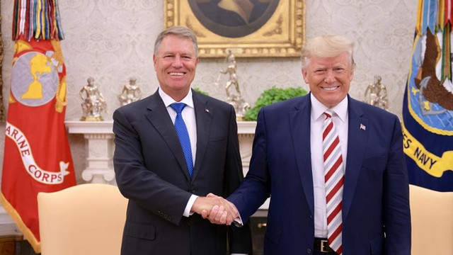 Întâlnire istorică la Casa Albă. Președintele României,  Klaus Iohannis și Donald Trump au adoptat o declarație comună privind întărirea relațiilor