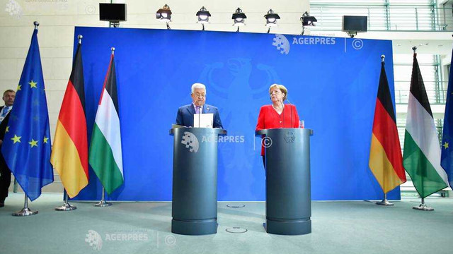 Angela Merkel își reafirmă sprijinul pentru soluția cu două state la conflictul israliano-palestinian