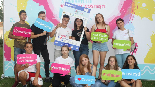 FOTO | Ziua Internațională a Tineretului, sărbătorită la Costești, Capitala Tineretului în 2019