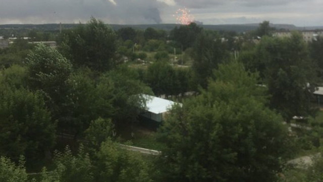 Exploziile produse în lanț la depozitul de muniție de lângă Acinsk au încetat
