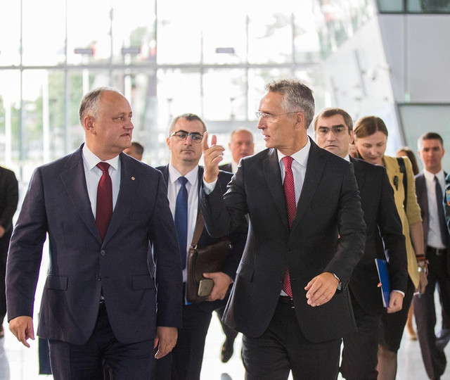 Igor Dodon s-a întâlnit cu Jens Stoltenberg, Secretarul General al NATO