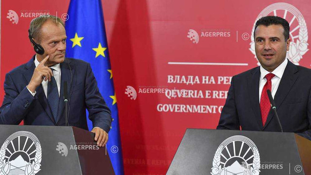 Donald Tusk cere începerea procesului de aderare la UE a Macedoniei de Nord