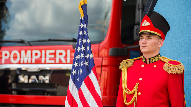 FOTO/ViDEO | O nouă unitate de salvatori și pompieri, inaugurată la Taraclia, cu suportul armatei SUA