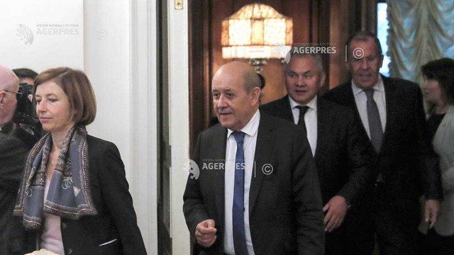 Franța/Rusia: Reuniune în format ''2+2'' la Moscova între șefii diplomațiilor și miniștrii apărării
