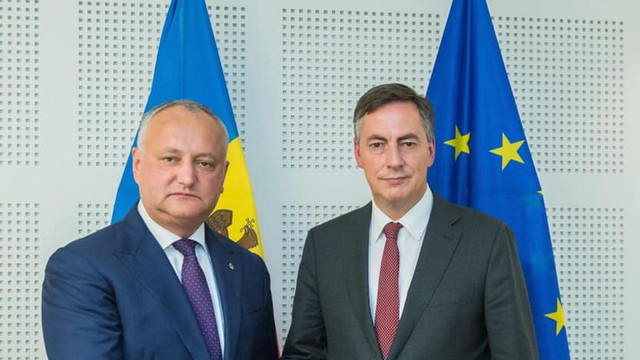 Igor Dodon a discutat la Bruxelles cu David McAllister despre restabilirea imaginii țării