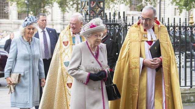Regina Elisabeta a II-a a participat la slujba dedicată aniversării a 750 de ani de la reconstrucția Westminster Abbey