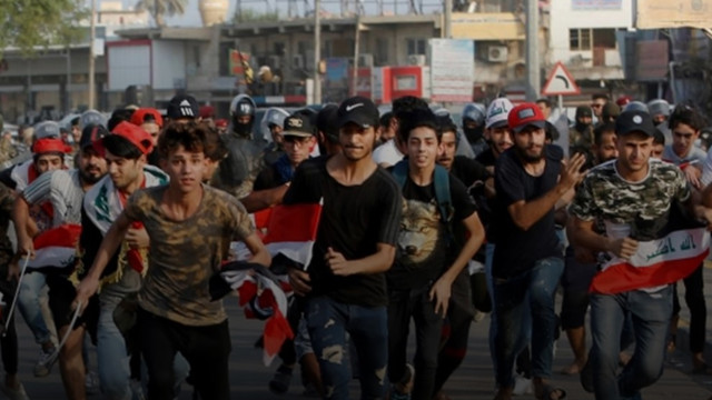Noi proteste violente la Bagdad - cinci victime
