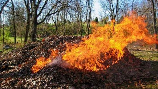  Amenzi de până la 9 mii de lei pentru cei care vor arde frunze și deșeuri menajere 