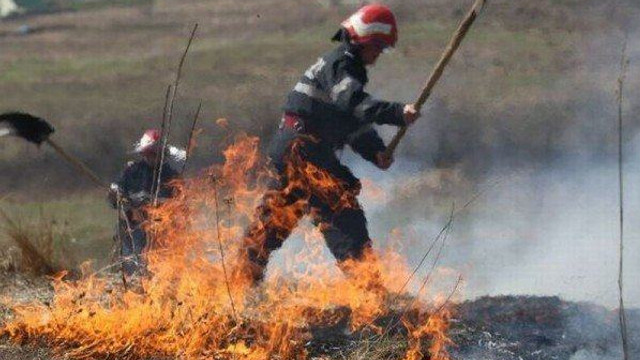 100 de hectare de miriște au ars noaptea trecută în localitatea Blândești, din raionul Ungheni
