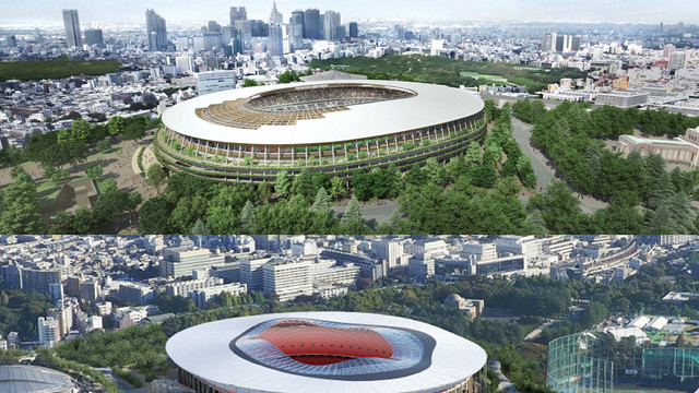 Stadionul din Tokyo, construit special pentru Jocurile Olimpice din 2020, a fost finalizat mai devreme cu o lună