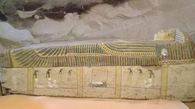 FOTO | Trei sarcofage cu o vechime de 3.500 de ani, descoperite în Luxor 