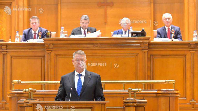 Klaus Iohannis, la ședința solemnă a Parlamentului consacrată împlinirii a 30 de ani de la Revoluție: Statul român a întârziat nepermis de mult aflarea adevărului